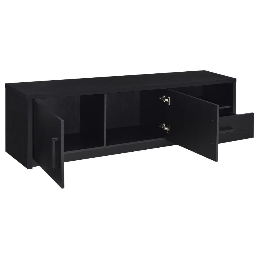 Murray - 70" 2 - Door TV Stand Media Console - Black TV Stand modern furniture Contempo Furniture