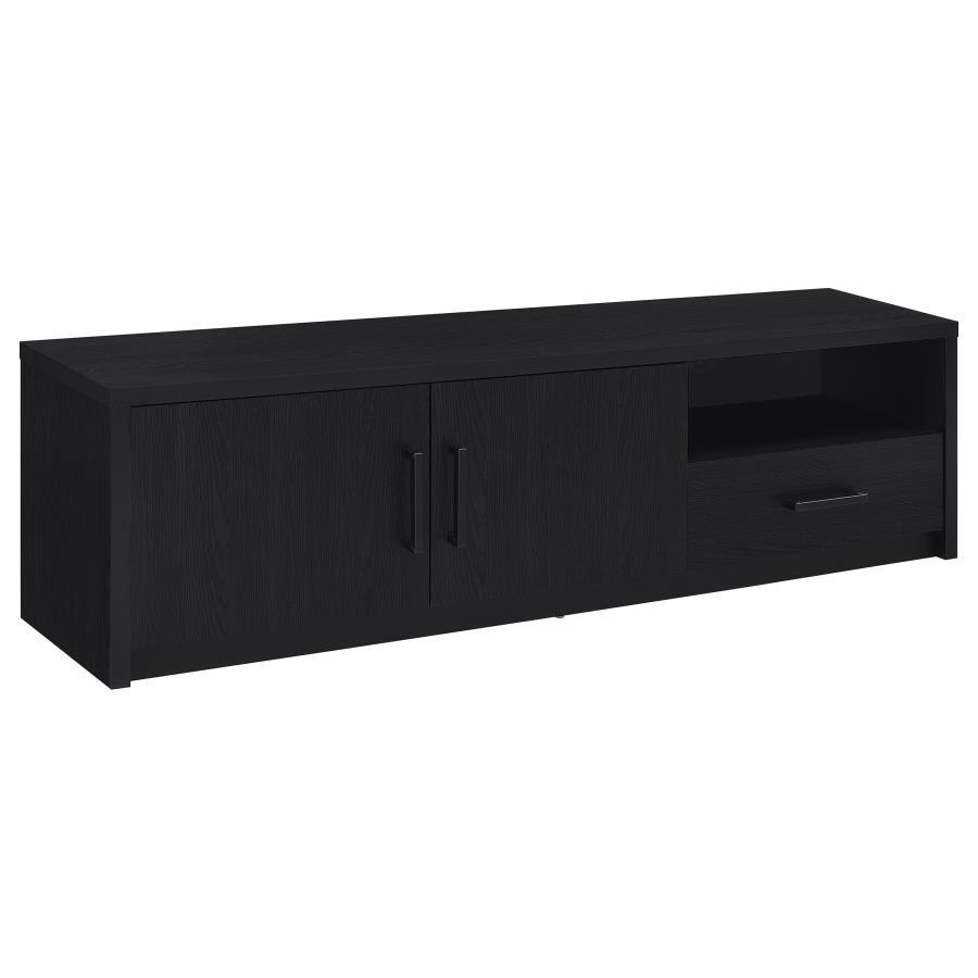 Murray - 70" 2 - Door TV Stand Media Console - Black TV Stand modern furniture Contempo Furniture