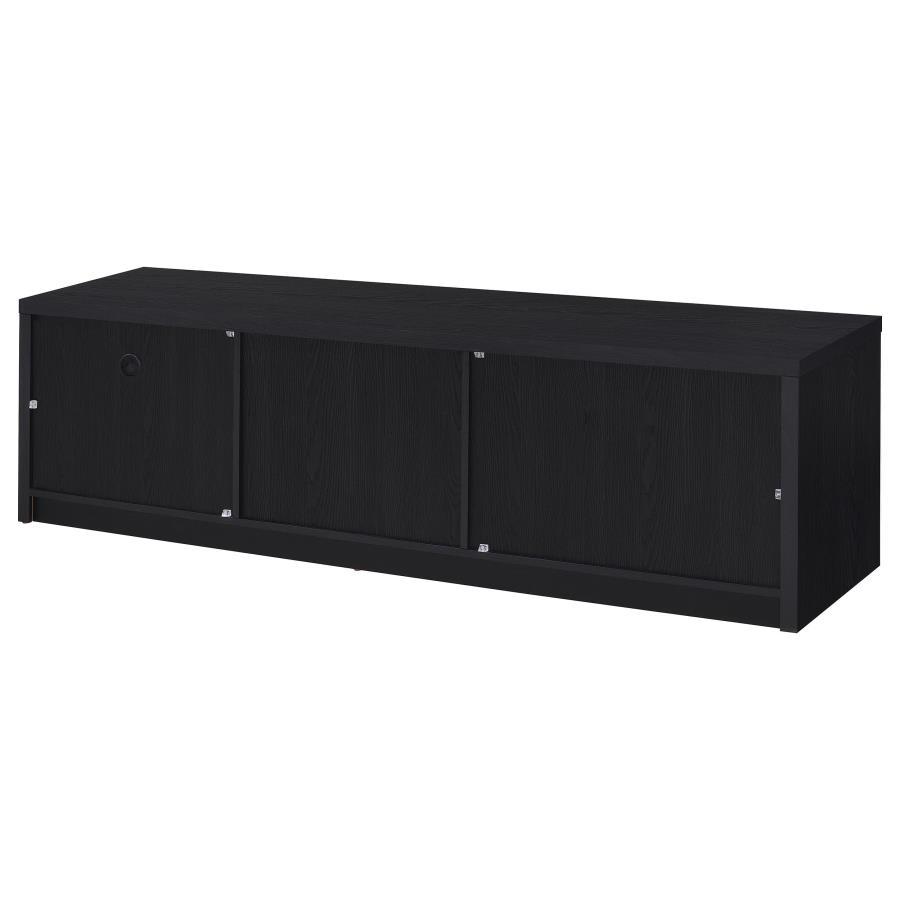 Murray - 70" 2 - Door TV Stand Media Console - Black TV Stand modern furniture Contempo Furniture