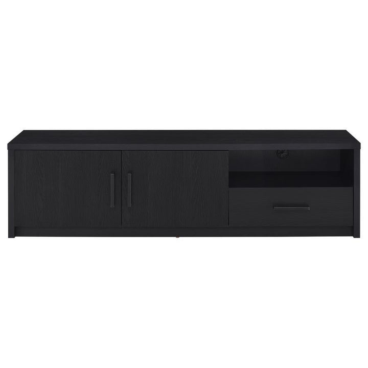 Murray - 70" 2 - Door TV Stand Media Console - Black TV Stand modern furniture Contempo Furniture