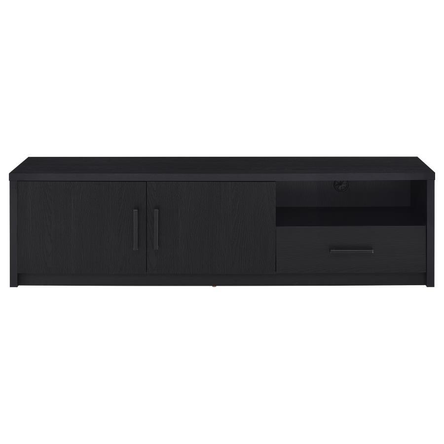 Murray - 70" 2 - Door TV Stand Media Console - Black TV Stand modern furniture Contempo Furniture