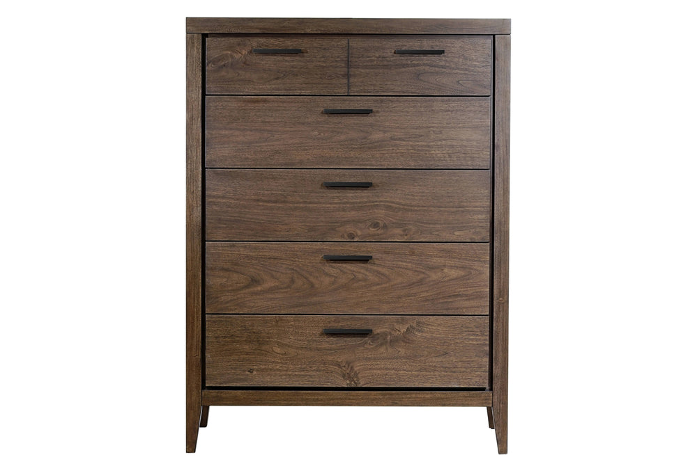 Modus Furniture LWY684A Boracay Five Drawer Walnut Chest in Wild Oats Brown (2024)