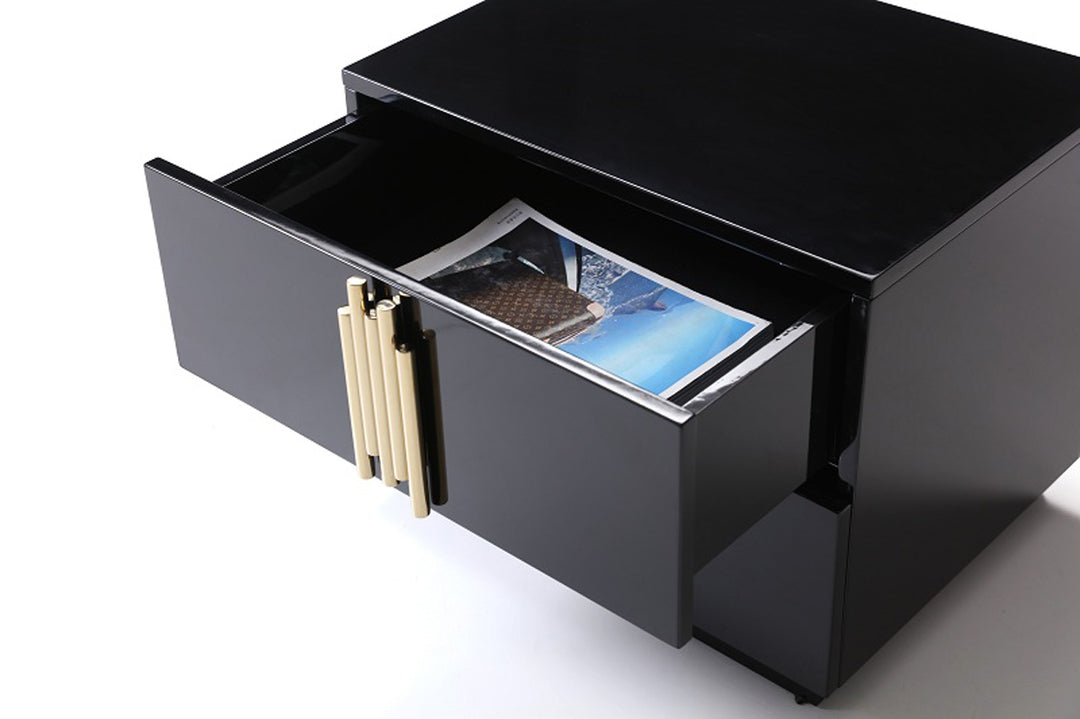 Token Modern Black & Gold Bedroom Set