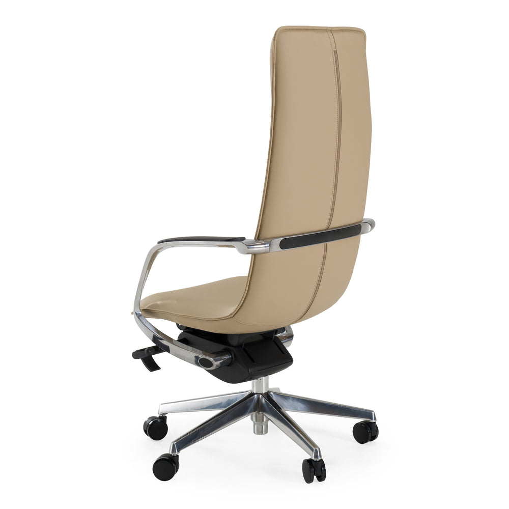 Nadella Modern Beige High Back Executive Office Chair - View 9