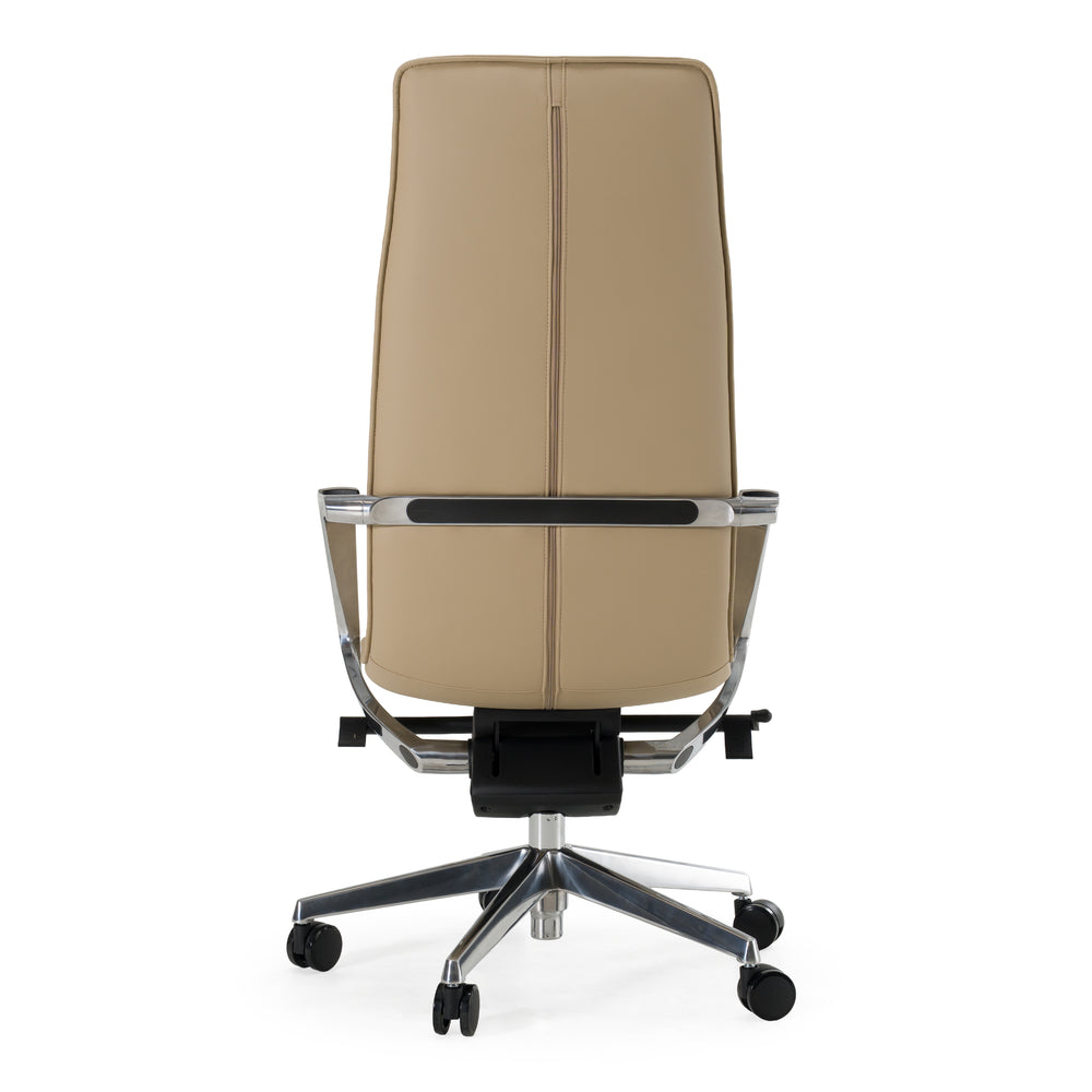 Nadella Modern Beige High Back Executive Office Chair - View 4