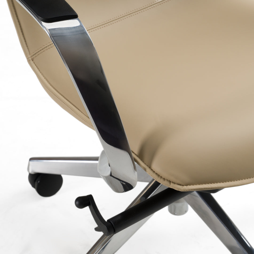 Nadella Modern Beige High Back Executive Office Chair