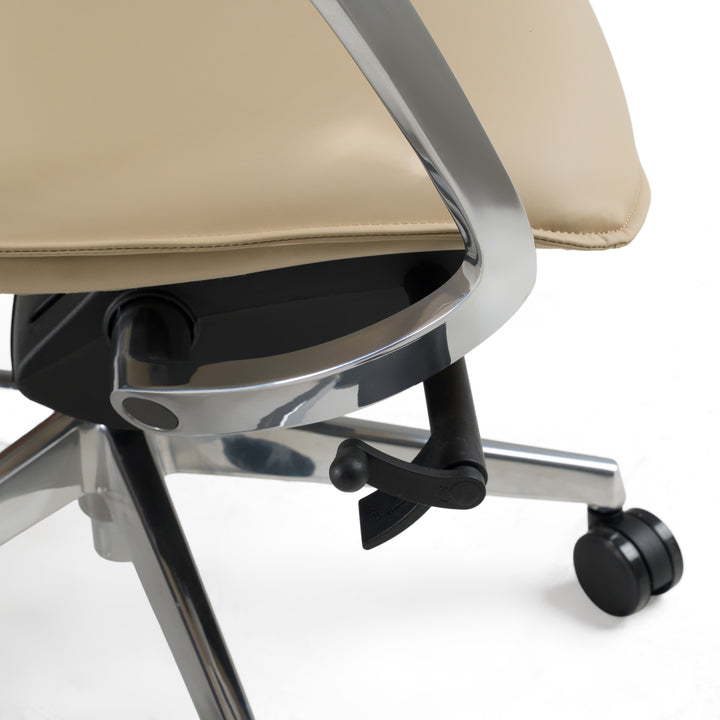 Nadella Modern Beige High Back Executive Office Chair