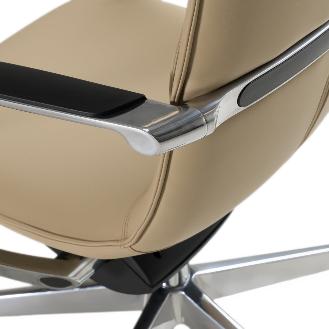 Nadella Modern Beige High Back Executive Office Chair