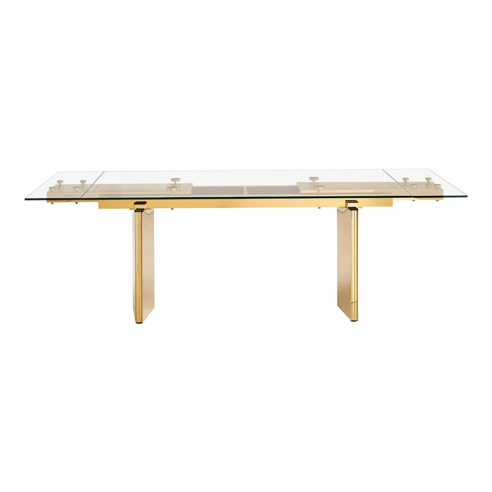 Nassim - Glam Glass Extendable Dining Table