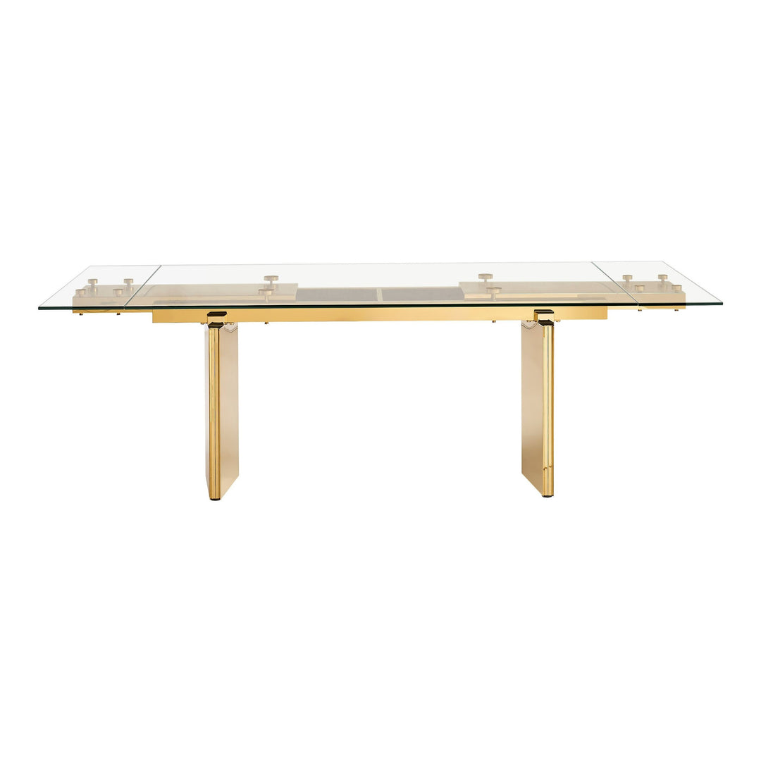 Nassim - Glam Glass Extendable Dining Table