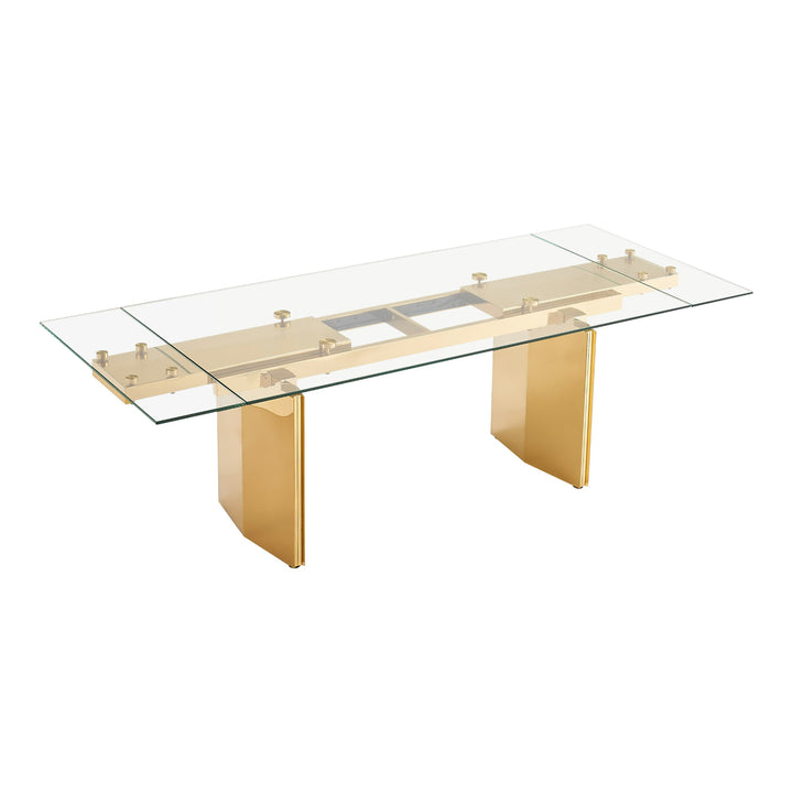 Nassim - Glam Glass Extendable Dining Table