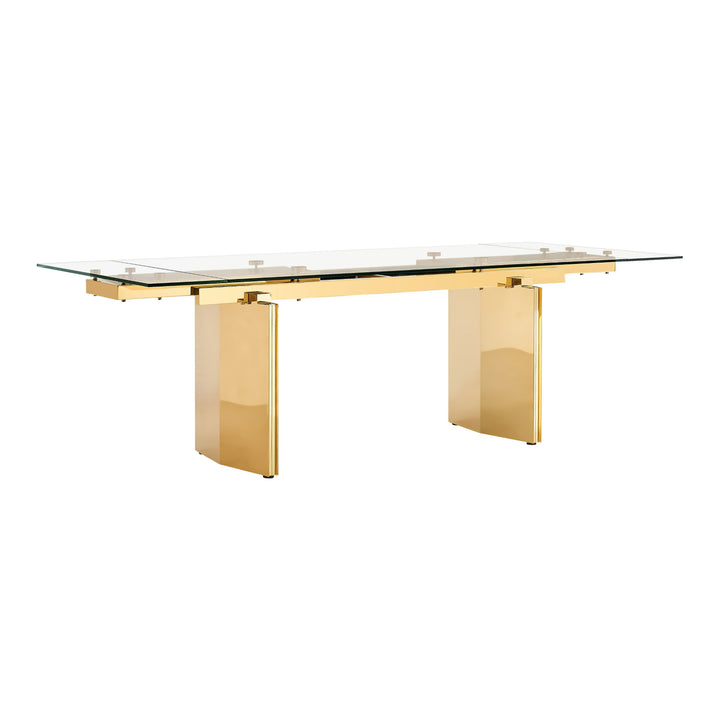 Nassim - Glam Glass Extendable Dining Table