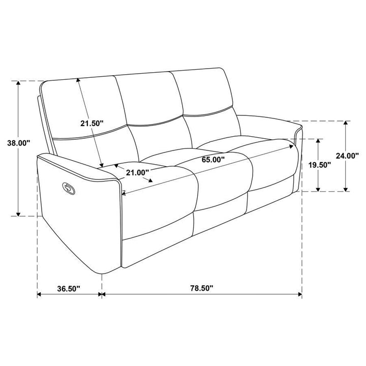 Navarro - 2 Piece Upholstered Reclining Sofa Set - Dark Brown Reclining Sofa &amp; Loveseat modern furniture Contempo Furniture