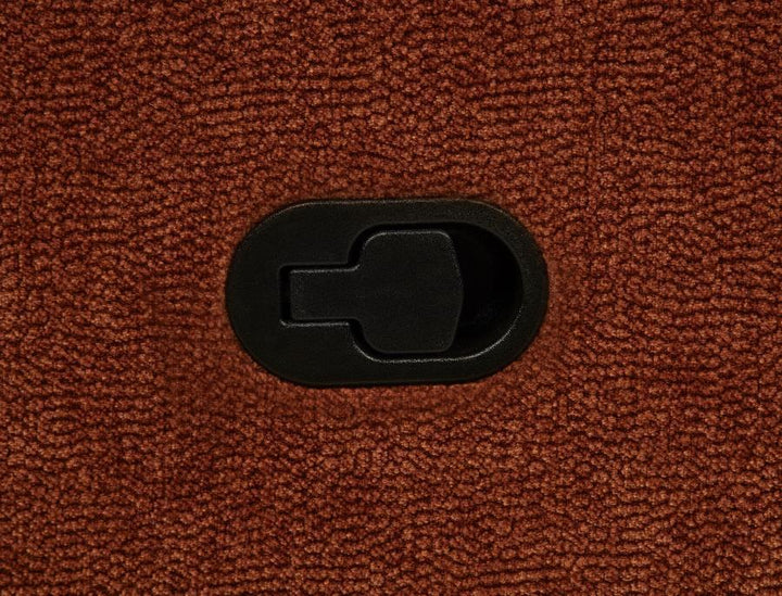 Navarro - Chenille Upholstered Glider Recliner - Burnt Orange Glider Chair modern furniture Contempo Furniture