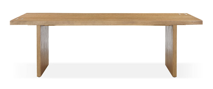 Modus Furniture Jvlh60 One Modern Coastal Live Edge Dining Table In White Oak