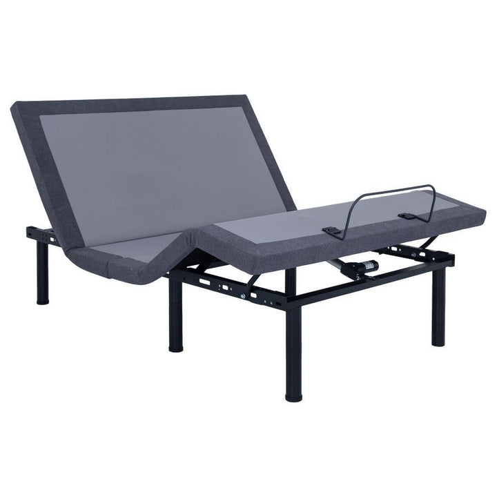 Negan - Queen Adjustable Bed Base - Gray And Black Adjustable Base modern furniture Contempo Furniture