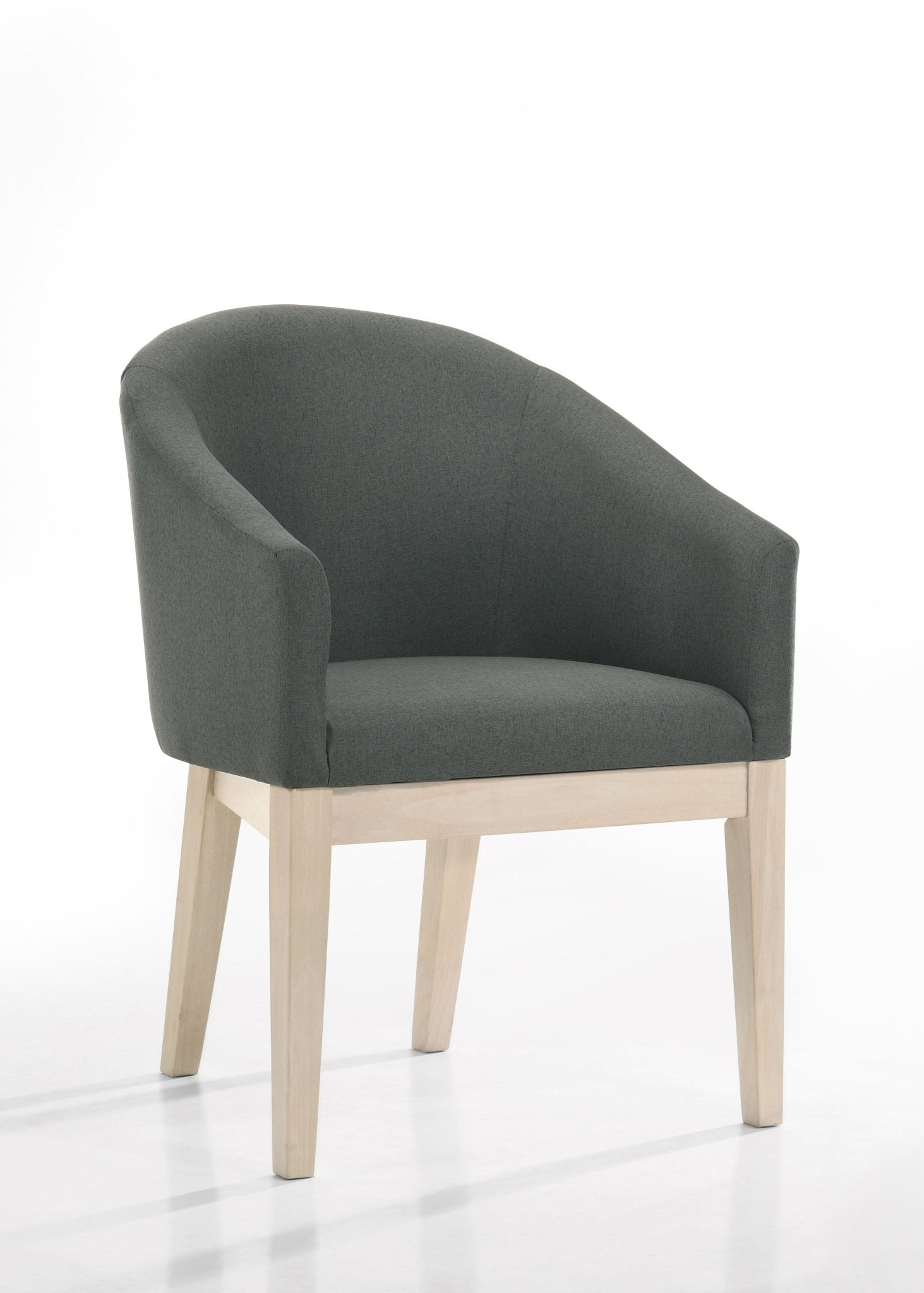 Neroli Gray Fabric Barrel Accent Chair - Set of 2 Chair Set modern furniture Contempo Furniture