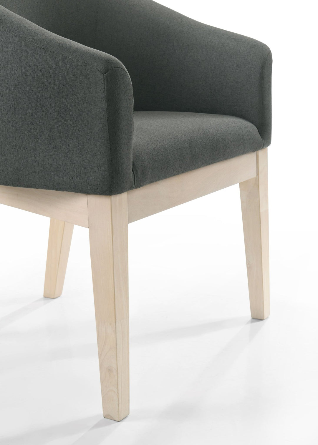 Neroli Gray Fabric Barrel Accent Chair - Set of 2 Chair Set modern furniture Contempo Furniture