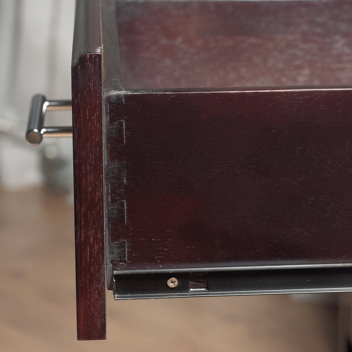 Nevis Charging Station Nightstand in Espresso Nightstand modern furniture Contempo Furniture