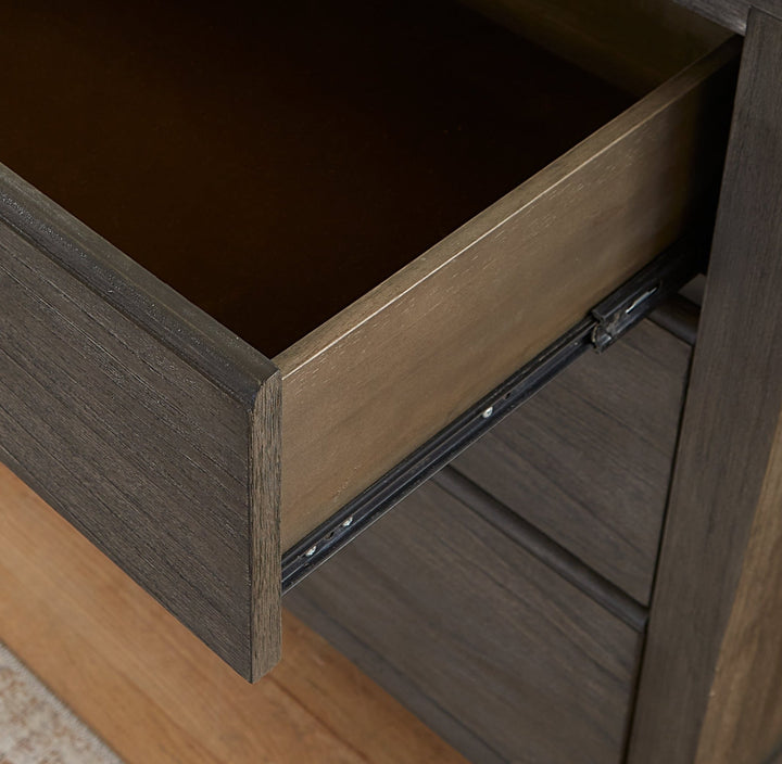 Nevis Five Drawer Chest in Sharkskin Chest modern furniture Contempo Furniture