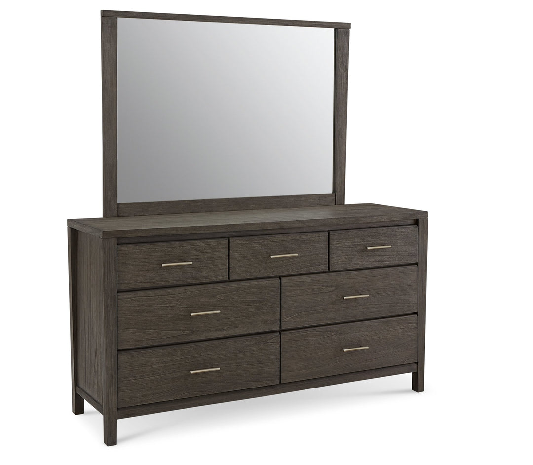 Nevis Seven Drawer Dresser in Sharkskin Dresser modern furniture Contempo Furniture