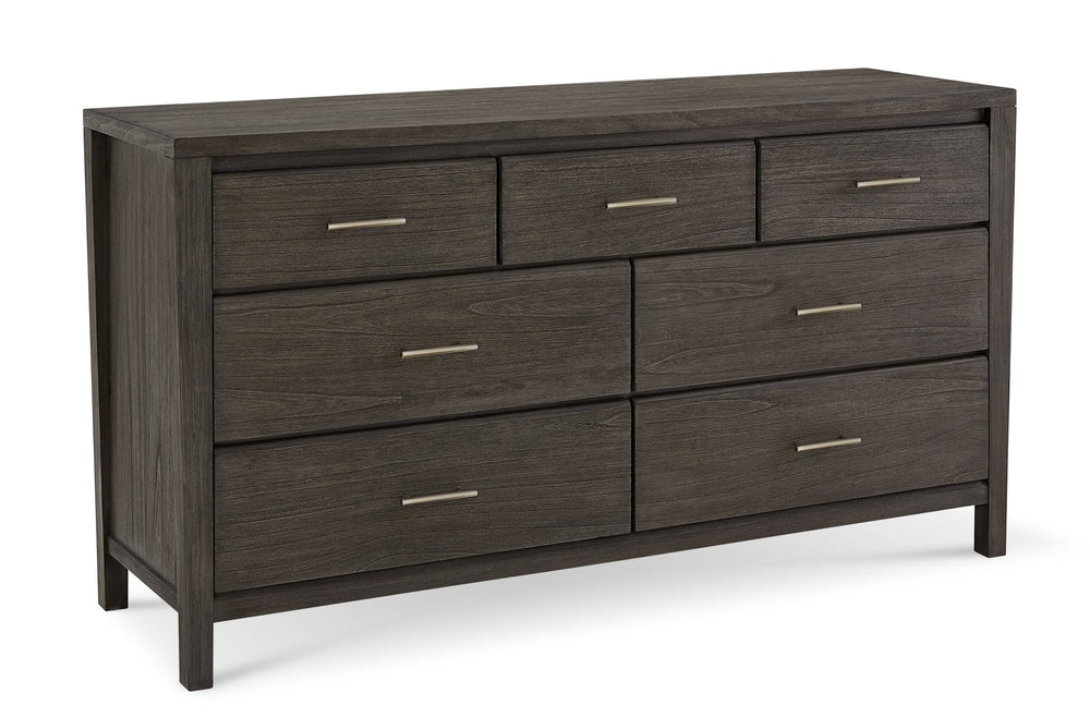 Nevis Seven Drawer Dresser in Sharkskin Dresser modern furniture Contempo Furniture