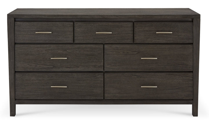 Nevis Seven Drawer Dresser in Sharkskin Dresser modern furniture Contempo Furniture