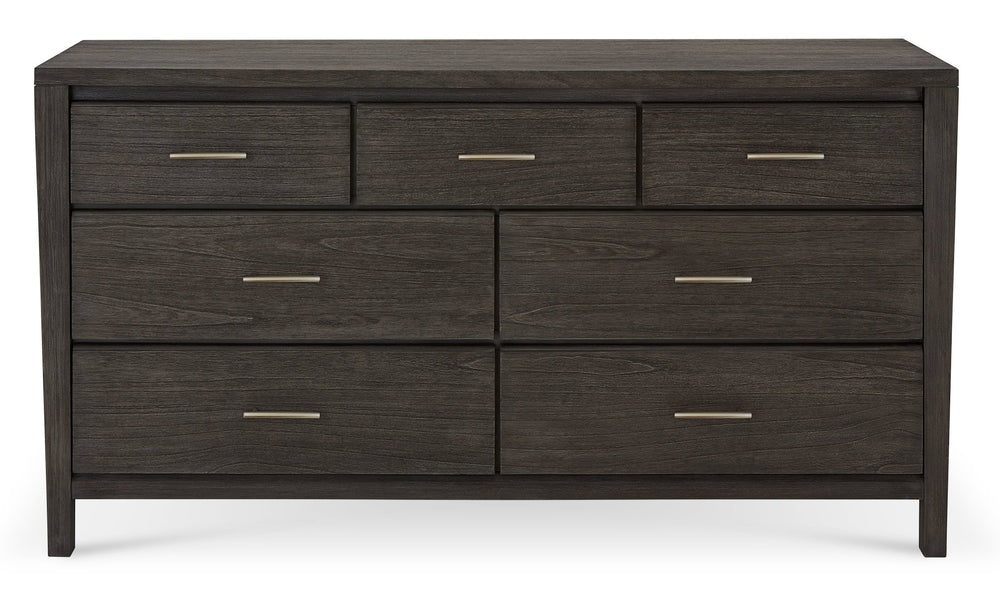 Nevis Seven Drawer Dresser in Sharkskin Dresser modern furniture Contempo Furniture