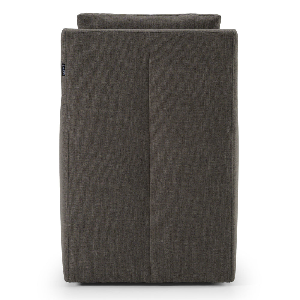 Newcastle - Modern Grey Fabric Dining Chair - View 5
