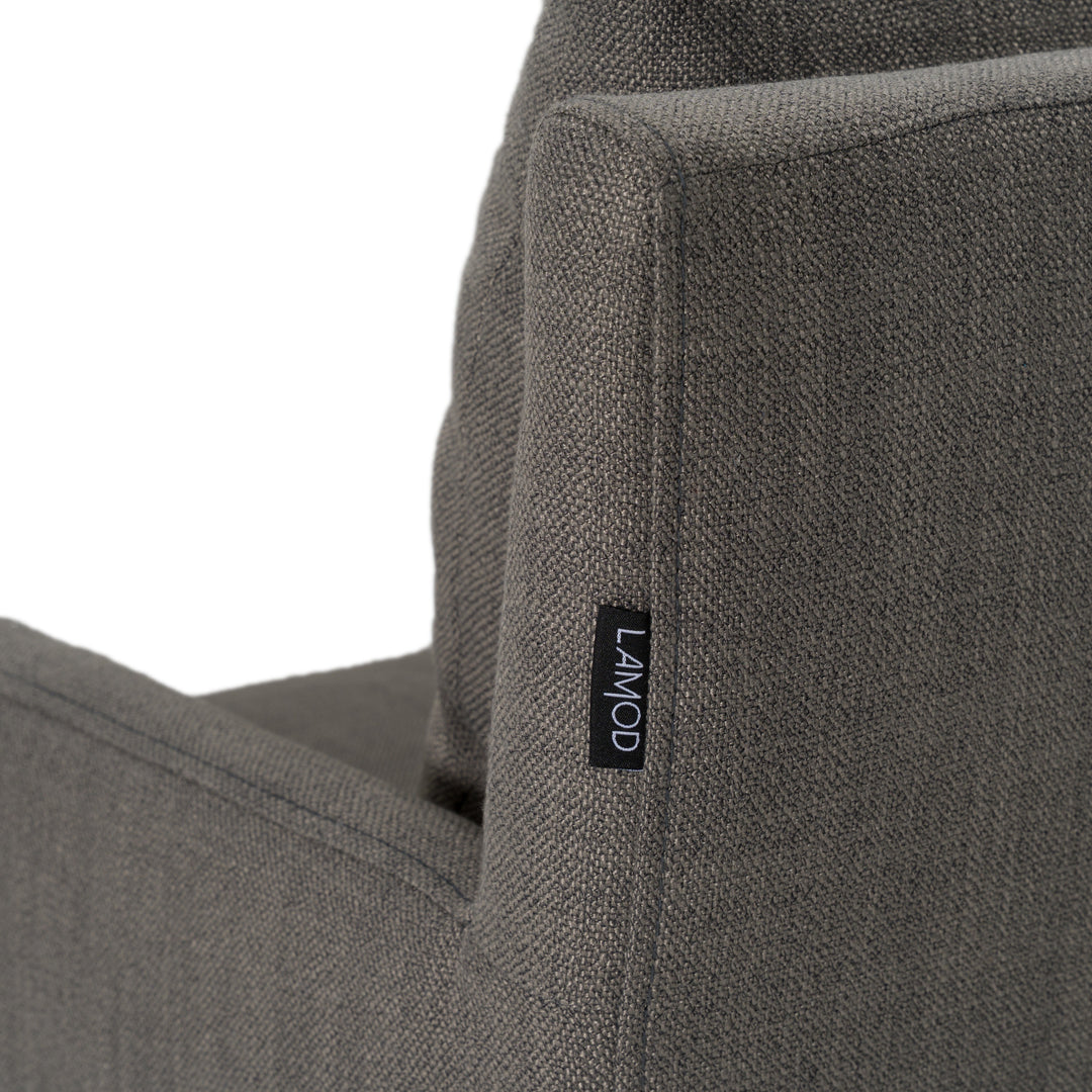 Newcastle - Modern Grey Fabric Dining Chair