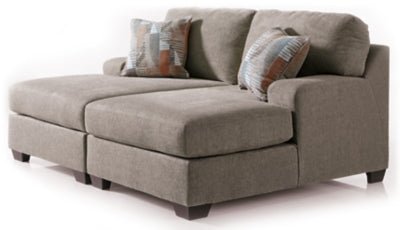 Newellen 2 - Piece Super Chaise - Beige Stationary Sectional modern furniture Contempo Furniture
