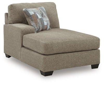 Newellen Left - Arm Facing Corner Chaise - Beige Chaise modern furniture Contempo Furniture