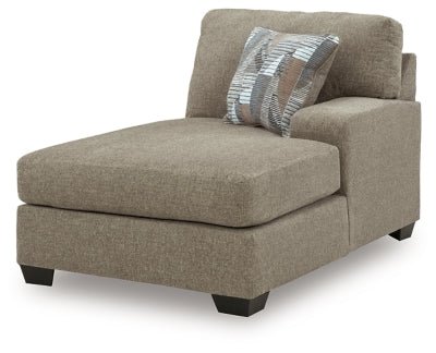 Newellen Right - Arm Facing Corner Chaise - Beige Chaise modern furniture Contempo Furniture
