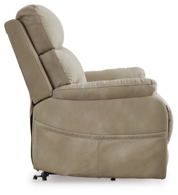 Next - Gen Durapella Power Lift Recliner - Beige Power Lift Recliner modern furniture Contempo Furniture