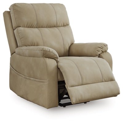 Next - Gen Durapella Power Lift Recliner - Beige Power Lift Recliner modern furniture Contempo Furniture
