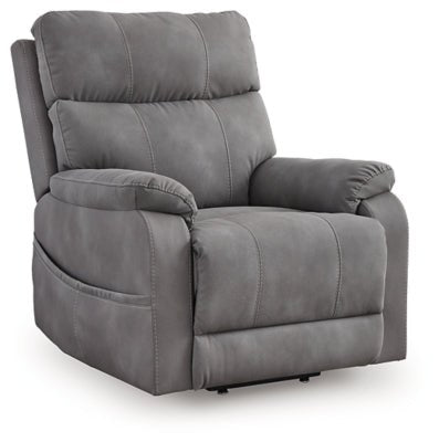 Next - Gen Durapella Power Lift Recliner - Dark Gray Power Lift Recliner modern furniture Contempo Furniture