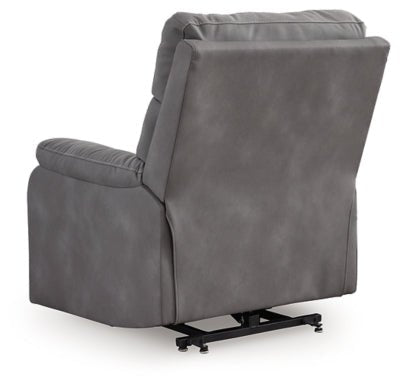 Next - Gen Durapella Power Lift Recliner - Dark Gray Power Lift Recliner modern furniture Contempo Furniture