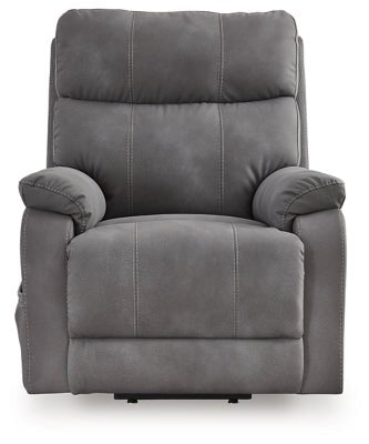 Next - Gen Durapella Power Lift Recliner - Dark Gray Power Lift Recliner modern furniture Contempo Furniture