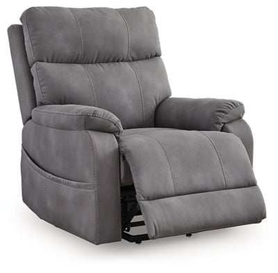 Next - Gen Durapella Power Lift Recliner - Dark Gray Power Lift Recliner modern furniture Contempo Furniture