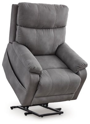 Next - Gen Durapella Power Lift Recliner - Dark Gray Power Lift Recliner modern furniture Contempo Furniture
