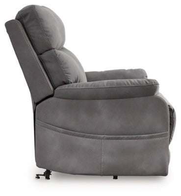 Next - Gen Durapella Power Lift Recliner - Dark Gray Power Lift Recliner modern furniture Contempo Furniture