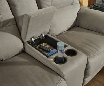 Next - Gen Gaucho Power Reclining Loveseat with Console - Beige Reclining Loveseat modern furniture Contempo Furniture