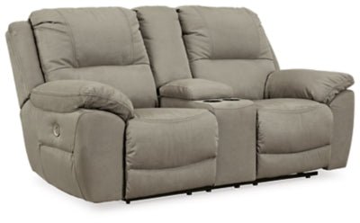 Next - Gen Gaucho Power Reclining Loveseat with Console - Beige Reclining Loveseat modern furniture Contempo Furniture