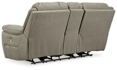 Next - Gen Gaucho Power Reclining Loveseat with Console - Beige Reclining Loveseat modern furniture Contempo Furniture