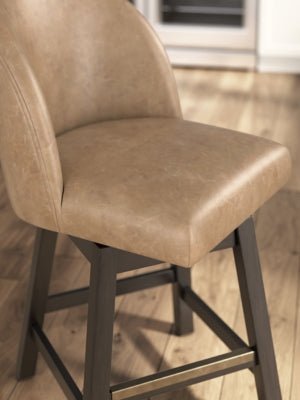 Neymorton Counter Height Barstool - Light Brown Stool Set modern furniture Contempo Furniture