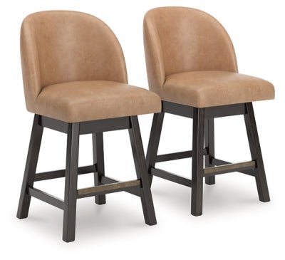Neymorton Counter Height Barstool - Light Brown Stool Set modern furniture Contempo Furniture