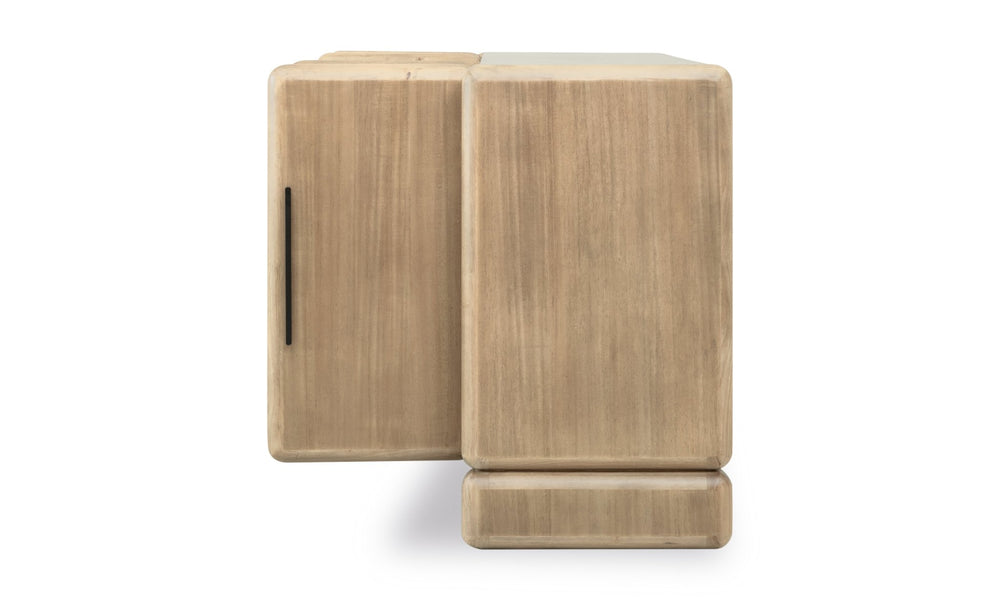 Nia Four Door Acacia Wood Sideboard in Lioness Sideboard modern furniture Contempo Furniture