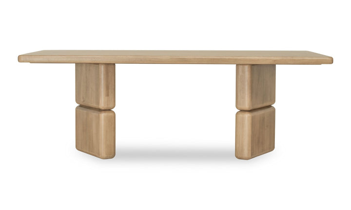 Nia Rectangular Acacia Wood Dining Table in Lioness Table modern furniture Contempo Furniture