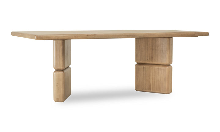 Nia Rectangular Acacia Wood Dining Table in Lioness Table modern furniture Contempo Furniture