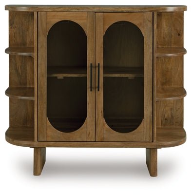 Niall Accent Cabinet - Light Brown Accent Cabinet modern furniture Contempo Furniture